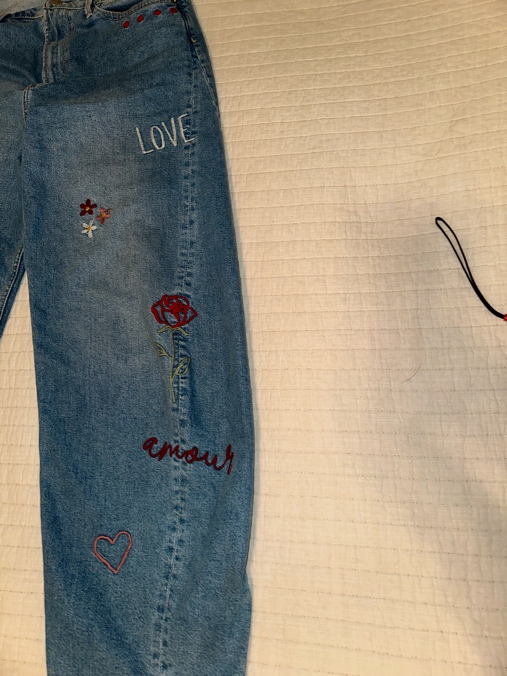 Driftwood Parker X Love Motif modified barrel denim jeans - Size 27W, 28L - Picture 3 of 5